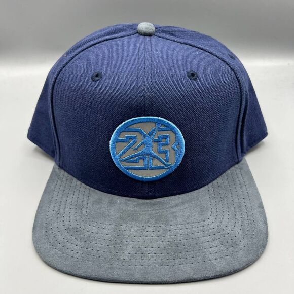 Air Jordan 23 Hat Men Blue Gray Reflective‎ Jumpman Snap Back Cap - Picture 1 of 9